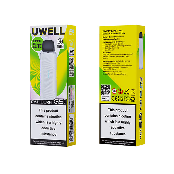 Uwell Caliburn G5 Litte Vape Kit - Creamy Celadon - Flawless Vape Shop