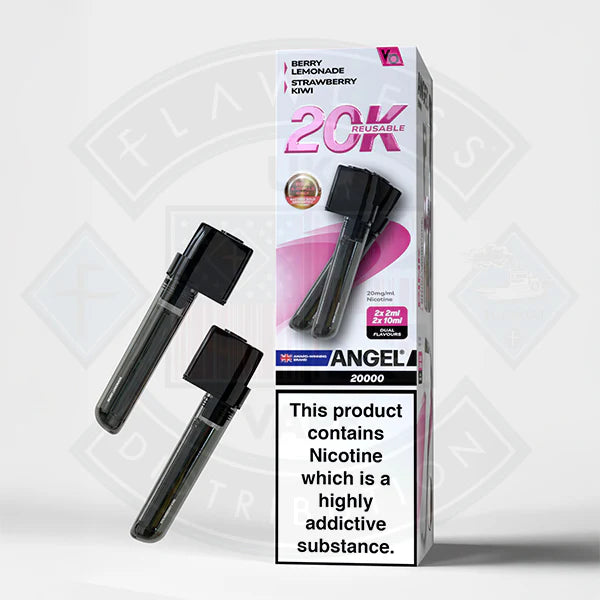 Vapes Bars Angel 20K Prefilled Vape Pods + Refill Container - Black Edition - Flawless Vape shop