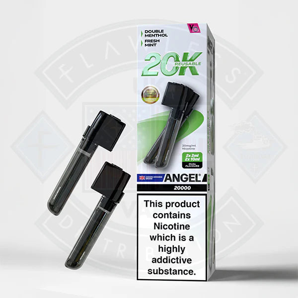 Vapes Bars Angel 20K Prefilled Vape Pods + Refill Container - Black Edition - Flawless Vape shop