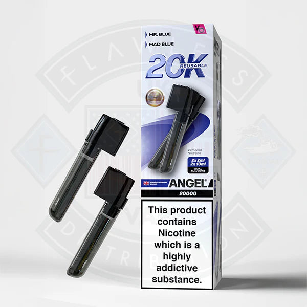 Vapes Bars Angel 20K Prefilled Vape Pods + Refill Container - Black Edition - Flawless Vape shop