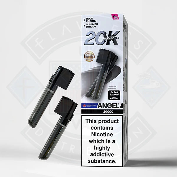 Vapes Bars Angel 20K Prefilled Vape Pods + Refill Container - Black Edition - Flawless Vape shop