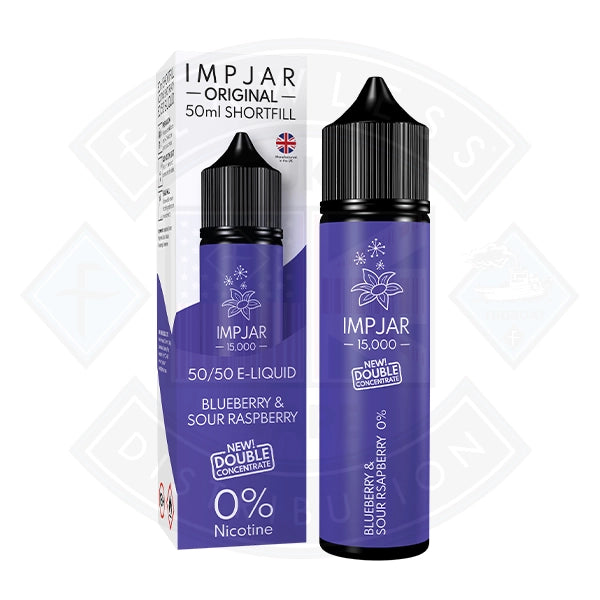 IMP JAR Blueberry Sour Raspberry 50ml 0mg Shortfill E-Liquid