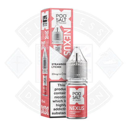Nexus Pod Salt Strawberry Lychee 10ml - 10mg - Flawless Vape Shop