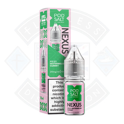 Nexus Pod Salt Fizzy Watermelon Gummy 10ml - 20mg - Flawless Vape Shop
