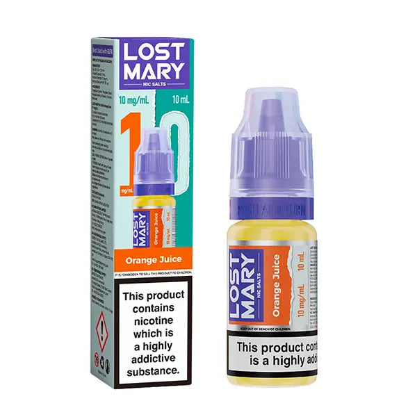 LOST MARY Orange Juice Nic Salts E-Liquid 10ml