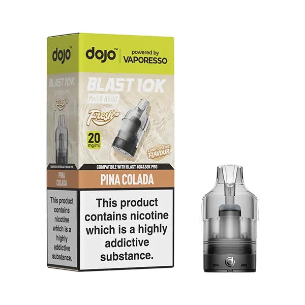 Dojo Blast 10K FRESH Pod 20mg - Pina Colada - Flawless Vape Shop