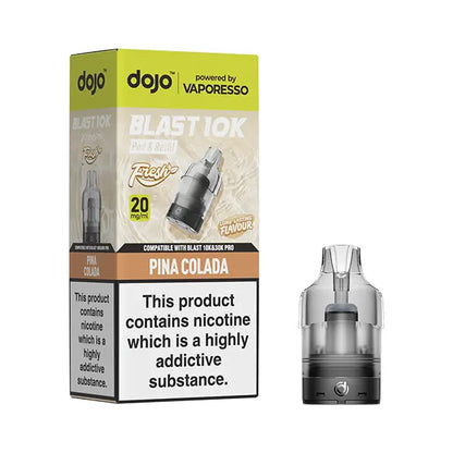 Dojo Blast 10K FRESH Pod 20mg - Pina Colada - Flawless Vape Shop