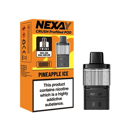 Nexay Crush 10K Prefilled Pod - Pineapple Ice - Flawless Vape Shop