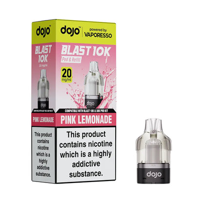 Dojo Blast 10k / 30k Replacement Pods - Straw- Raspberry Cherry - Flawless Vape Shop