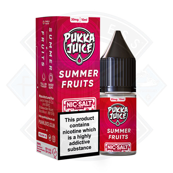 Pukka Juice - Nic Salt Summer Fruits 10ml 20mg E-liquid