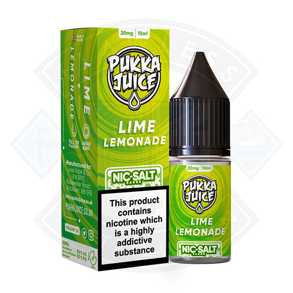 Pukka Juice - Nic Salt Lime Lemonade 10ml 10mg E-liquid