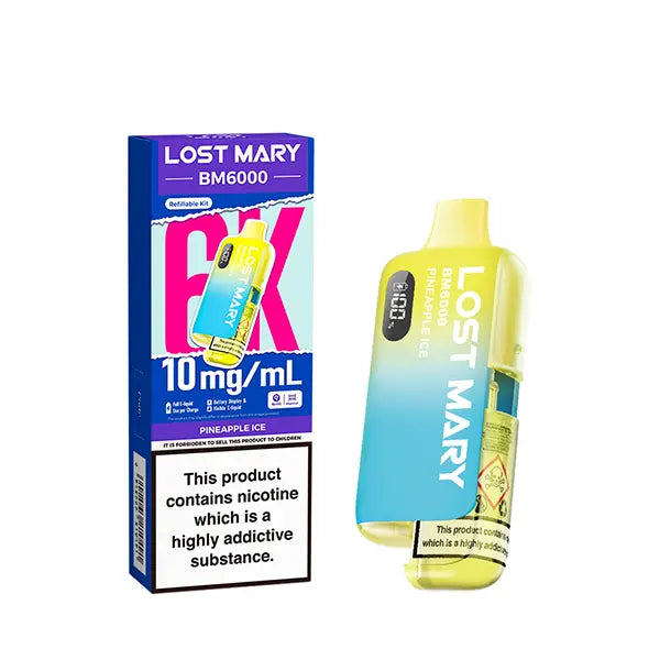 Lost Mary BM6000  Prefilled Pod Kit 10mg - Blueberry - Flawless Vape Shop