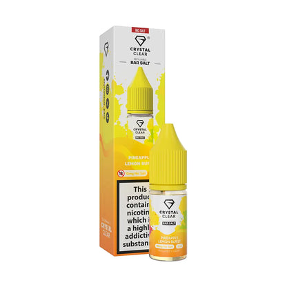 Crystal Clear Bar Nic Salts 10ml - Pineapple Lemon Brust - 20mg - Flawless Vape Shop