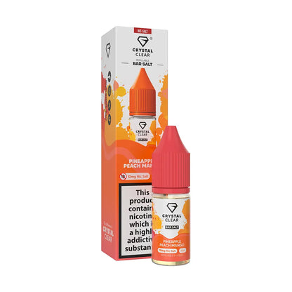 Crystal Clear Bar Nic Salts 10ml - Pineapple Peach Mango - 10mg - Flawless Vape Shop