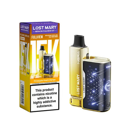 Lost Mary Nera15K Fullview Prefilled Vape Kit - Banana Ice - Flawless Vape Shop