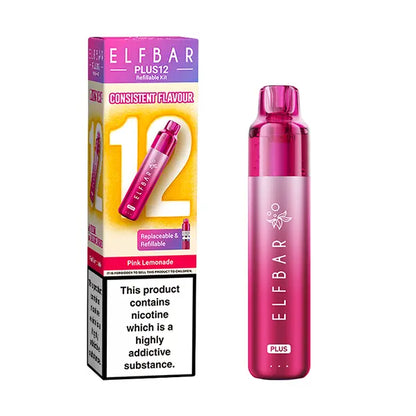 Elfbar Plus 12 Prefilled Vape Kit - Banana Ice - Flawless Vape Shop