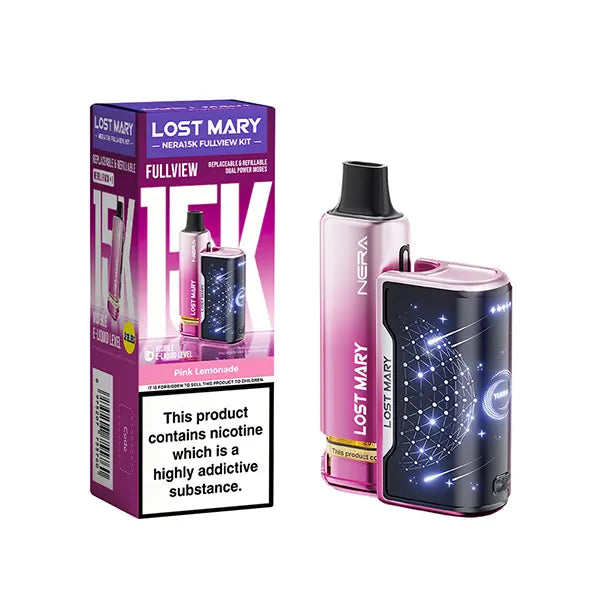 Lost Mary Nera15K Fullview Prefilled Vape Kit - Banana Ice - Flawless Vape Shop