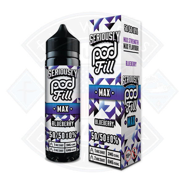 Seriously Pod Fill MAX - Blueberry 40ml 0mg Shortfill E-Liquid