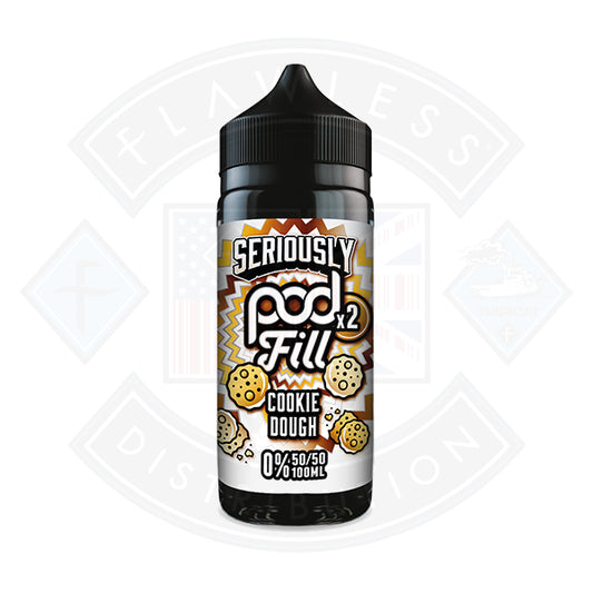 Doozy Vape Seriously Pod Fill X2 Cookie Dough 0mg 100ml Shortfill