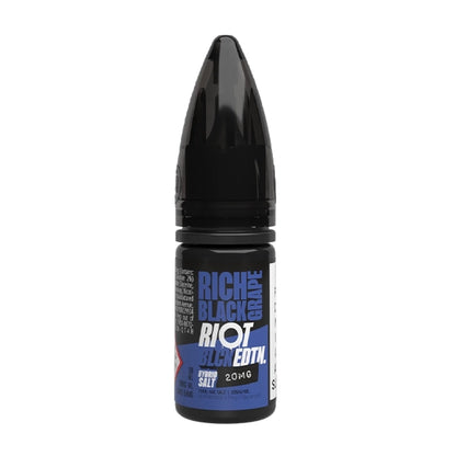 Riot Black EDTN Salt 10ml Rich Black Grape - 10mg - Flawless Vape Shop