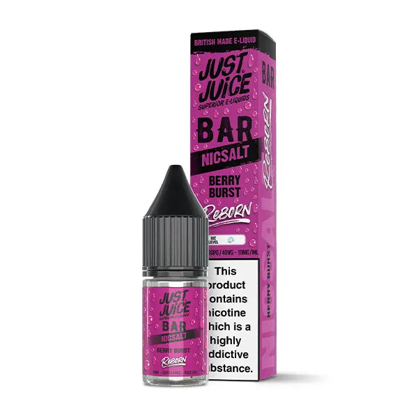 Just Juice Bar Nic Salt - REBORN 10ml Berry Burst - 5mg - Flawless Vape Shop