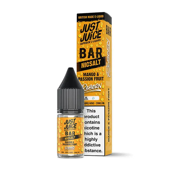 Just Juice Bar Nic Salt - REBORN 10ml Mango & Passion Fruit - 5mg - Flawless Vape Shop