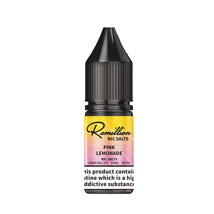 Ramillion 10ml  Nic Salt Pink Lemonade - 10mg - Flawless Vape Shop