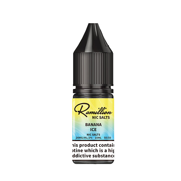 Ramillion 10ml  Nic Salt Banana Ice - 10mg - Flawless Vape Shop