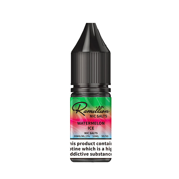 Ramillion 10ml  Nic Salt Watermelon Ice - 10mg - Flawless Vape Shop