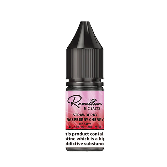 Ramillion 10ml  Nic Salt Strawberry Raspberry Cherry