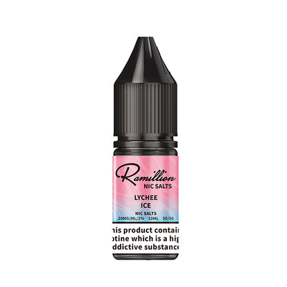 Ramillion 10ml  Nic Salt Lychee Ice - 10mg - Flawless Vape Shop