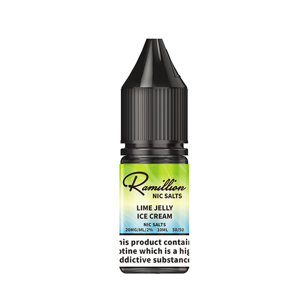 Ramillion 10ml  Nic Salt Lime Jelly Ice-cream - 10mg - Flawless Vape Shop