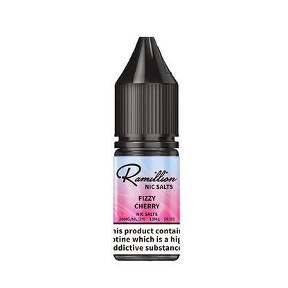 Ramillion 10ml  Nic Salt Fizzy Cherry - 10mg - Flawless Vape Shop
