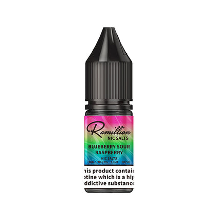 Ramillion 10ml  Nic Salt Blueberry Sour Raspberry - 10mg - Flawless Vape Shop