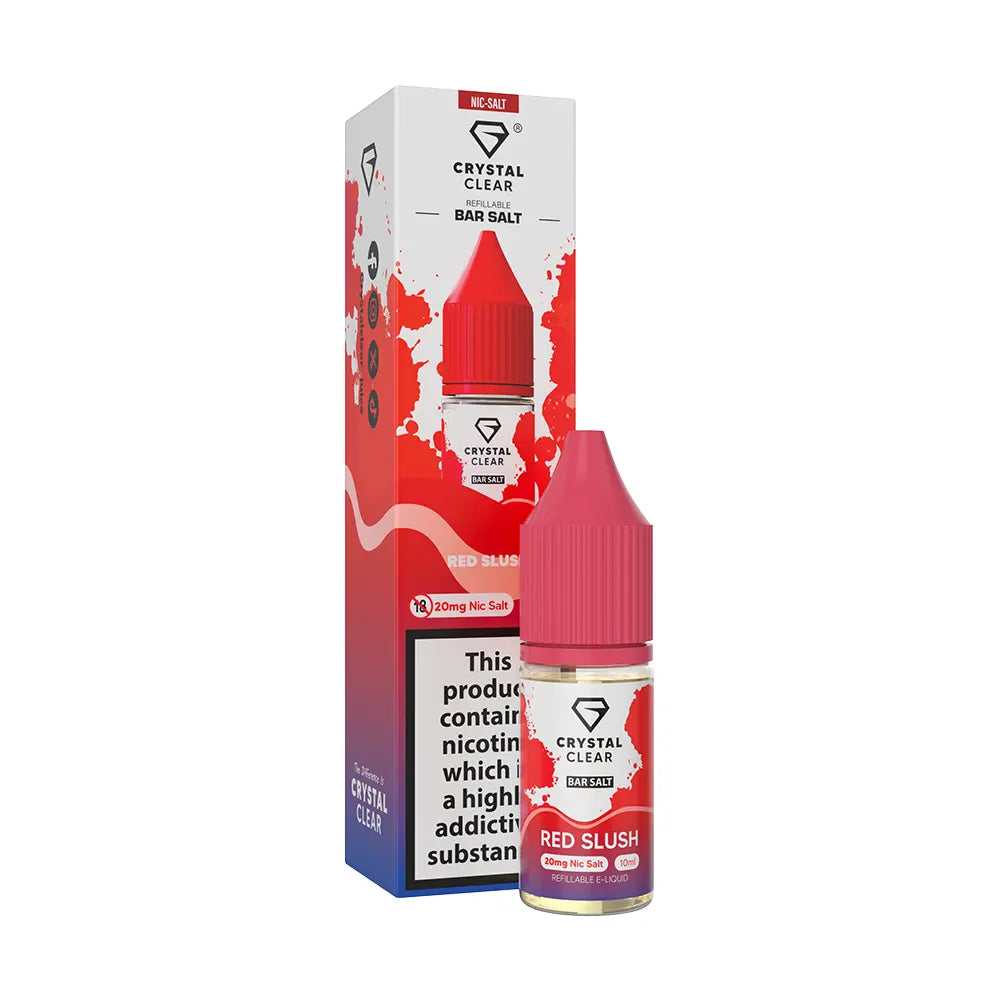 Crystal Clear Bar Nic Salts 10ml - Red Slush