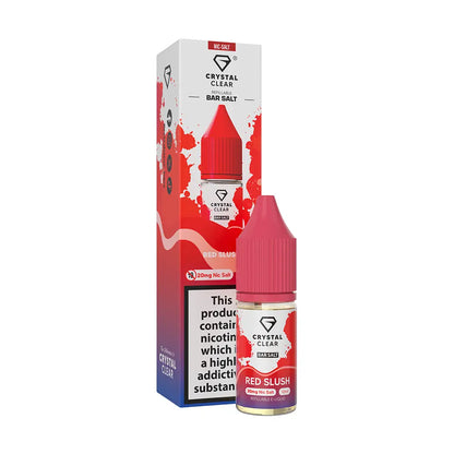 Crystal Clear Bar Nic Salts 10ml - Red Slush - 10mg - Flawless Vape Shop