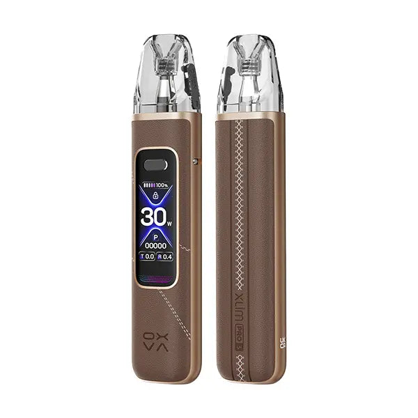 Oxva Xlim PRO 3 Vape Kit - Black Leather - Flawless Vape Shop