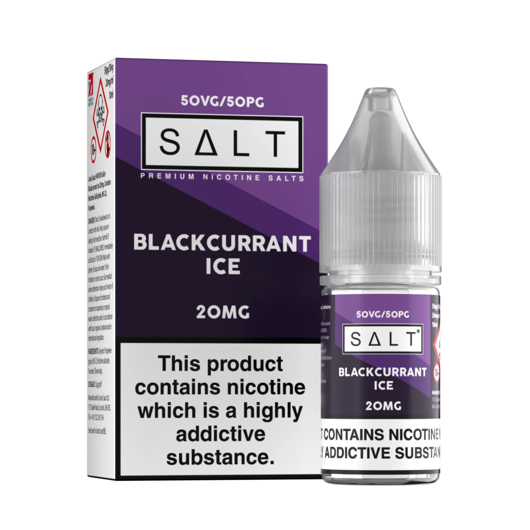 Juice Sauz Salt 10ml Blackcurrant Ice - 5mg - Flawless Vape Shop