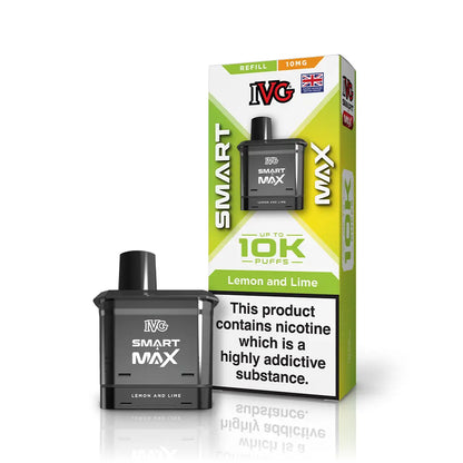 IVG Smart Max 10K  10mg Refill Pod Pack - Lemon Lime - Flawless Vape Shop