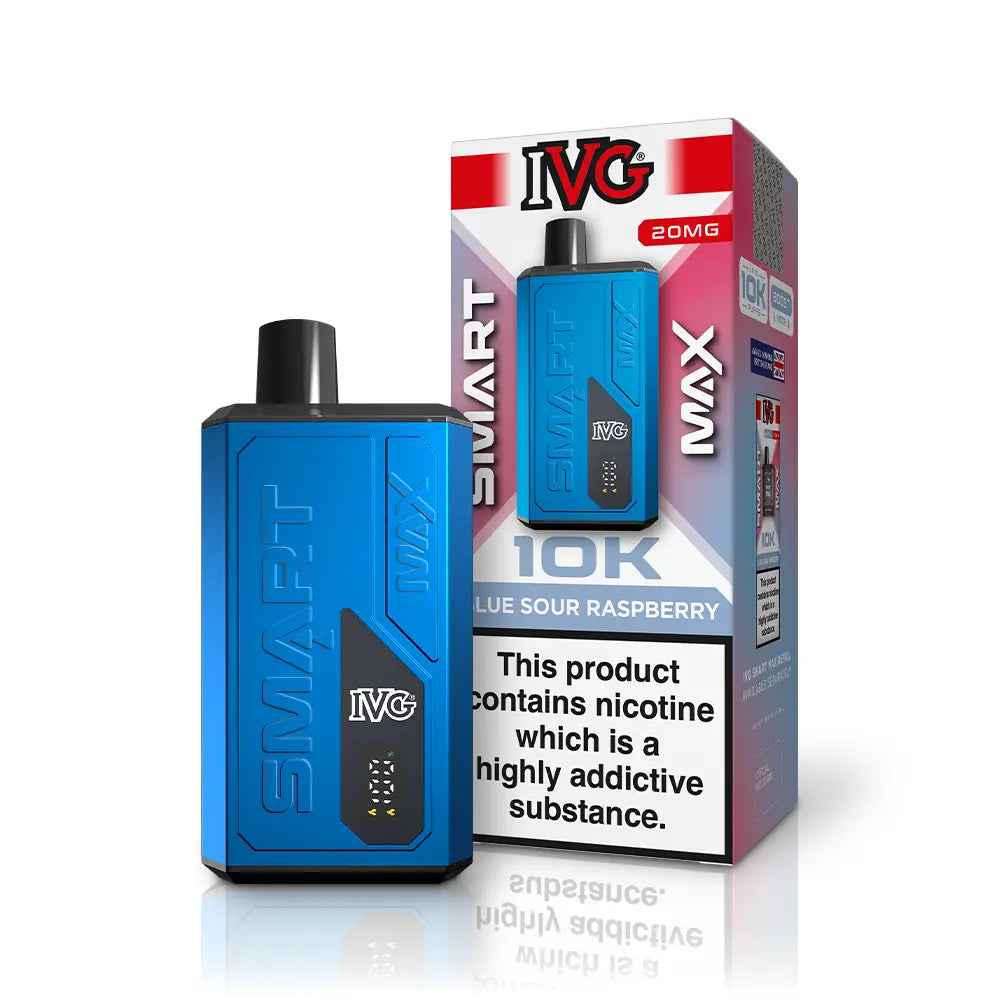 IVG Smart Max 10K Prefilled Vape Kit - Blue Sour Raspberry - Flawless Vape Shop