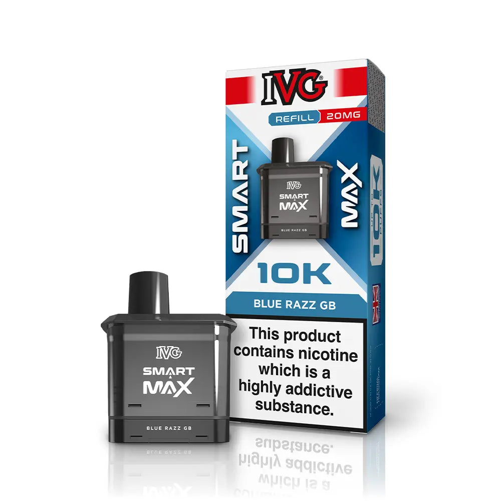 IVG Smart Max 10K Refill Pod Pack - Blue Sour Raspberry - Flawless Vape Shop