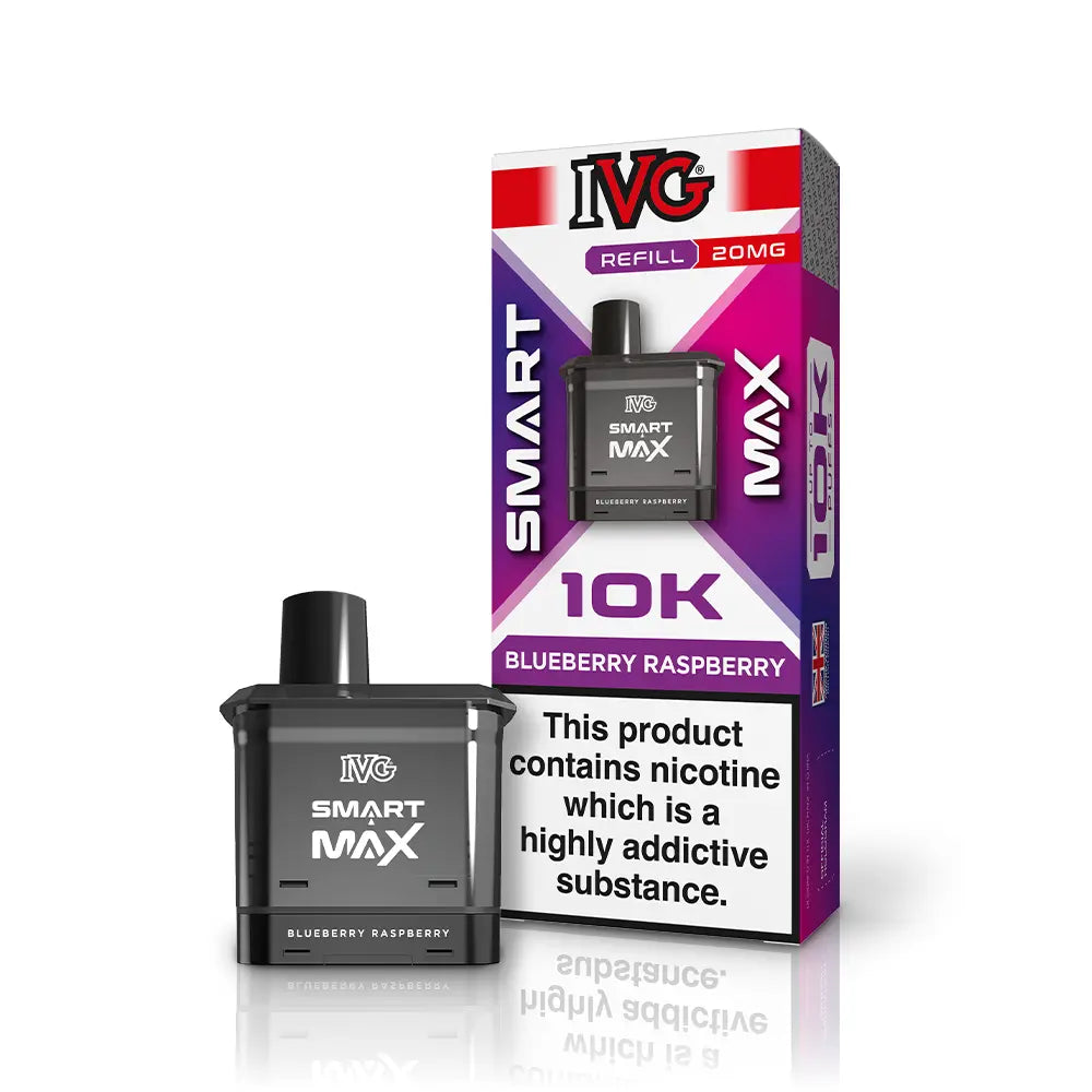 IVG Smart Max 10K Refill Pod Pack - Blue Sour Raspberry - Flawless Vape Shop