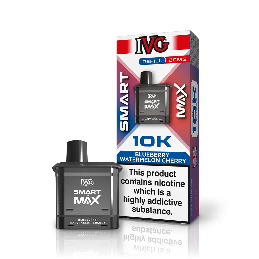 IVG Smart Max 10K Refill Pod Pack - Blue Sour Raspberry - Flawless Vape Shop