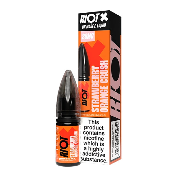 Riot X Salt 10ml Strawberry Orange Crush - 10mg - Flawless Vape Shop