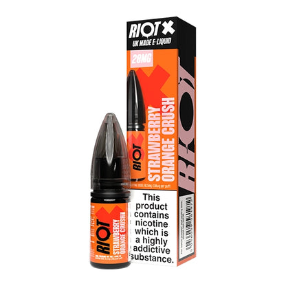 Riot X Salt 10ml Strawberry Orange Crush - 10mg - Flawless Vape Shop