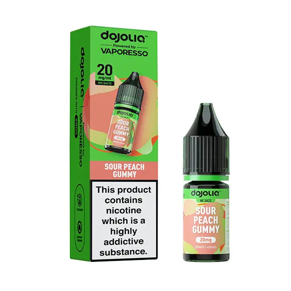 Vaporesso DojoLIQ Nic Salt 10ml Sour Peach Gummy - 10mg - Flawless Vape Shop