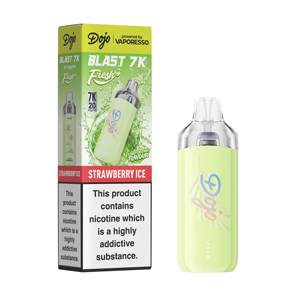 Dojo Blast 7K FRESH  Vape Kit 20mg - Blueberry Sour Raspberry - Flawless Vape Shop
