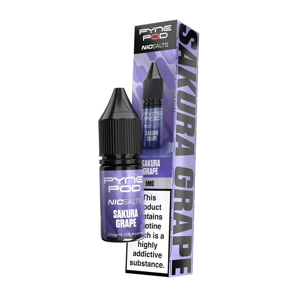 Pyne Pod Nic Salts 10ml Sakura Grape - 5mg - Flawless Vape Shop