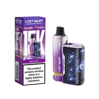 Lost Mary Nera15K Fullview Prefilled Vape Kit - Banana Ice - Flawless Vape Shop