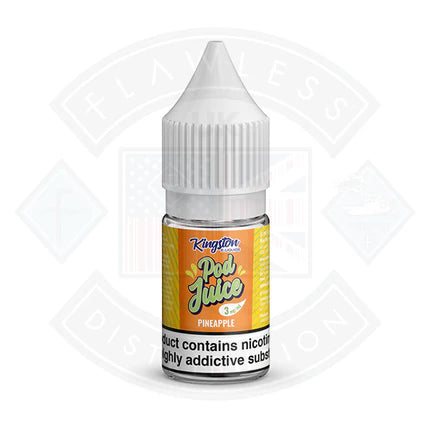 Kingston Pod Juice Pineapple 10ml - 3mg - Flawless Vape Shop